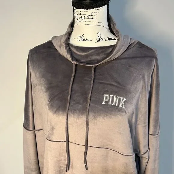 Victoria Secret PINK Velour Cowl Neck Sweater - Picture 3 of 5